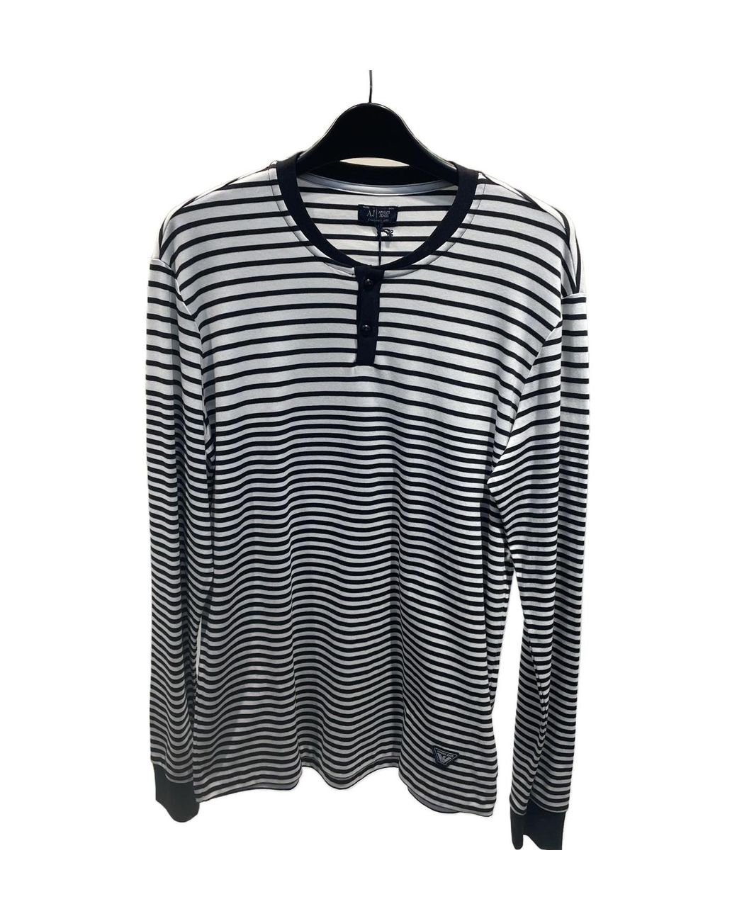 Armani Jeans Blue Long-Sleeved T-Shirt for men