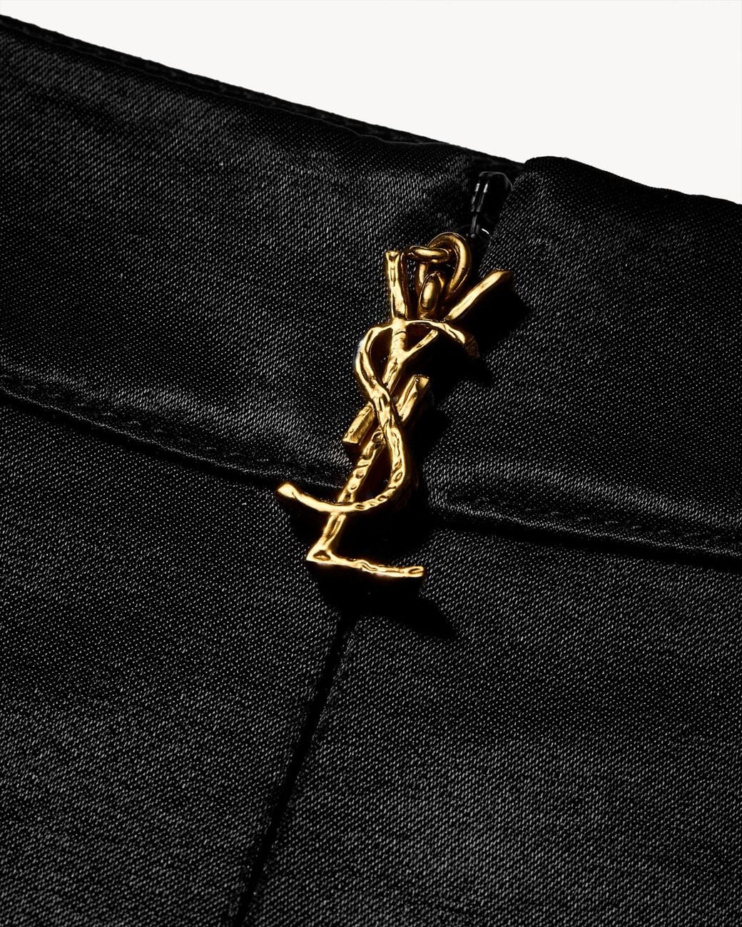 Saint Laurent Black Cassandre Pencil Skirt