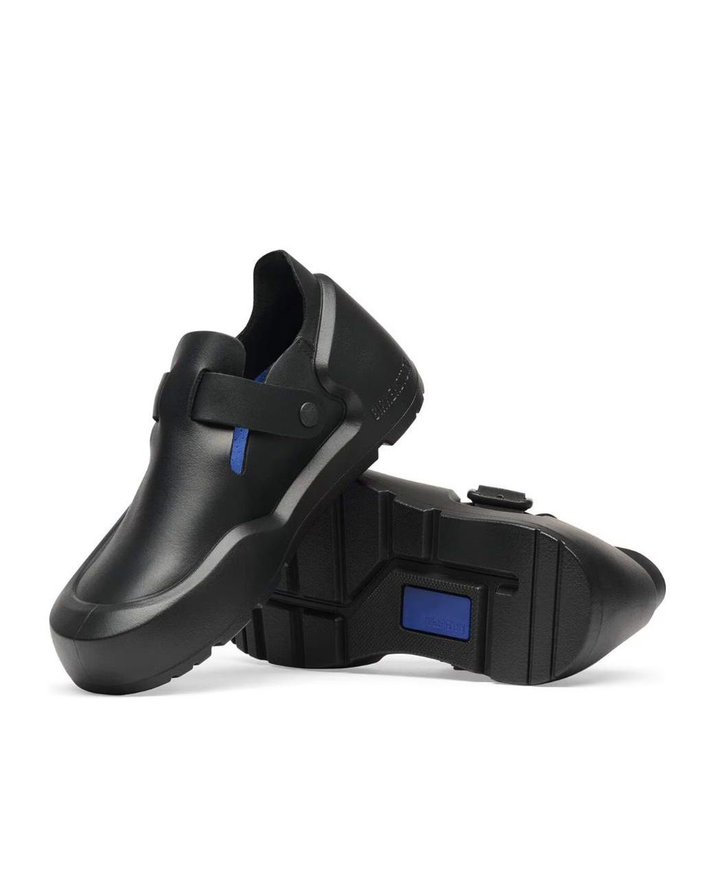 Birkenstock Black Closed-Back Buckle Clogs for men