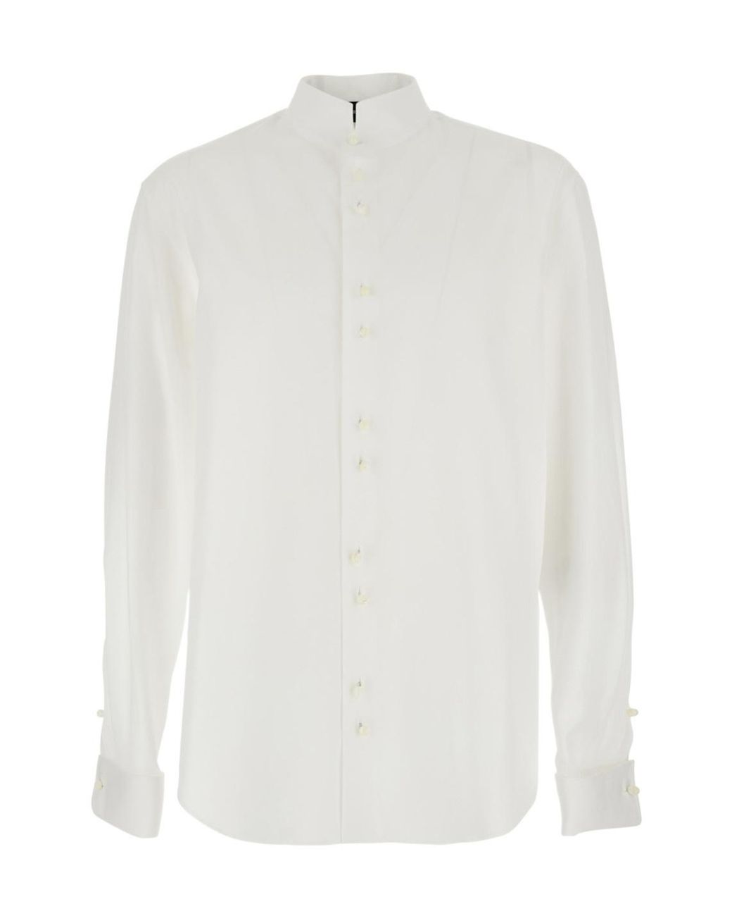 Emporio Armani White Long-Sleeved Shirt for men