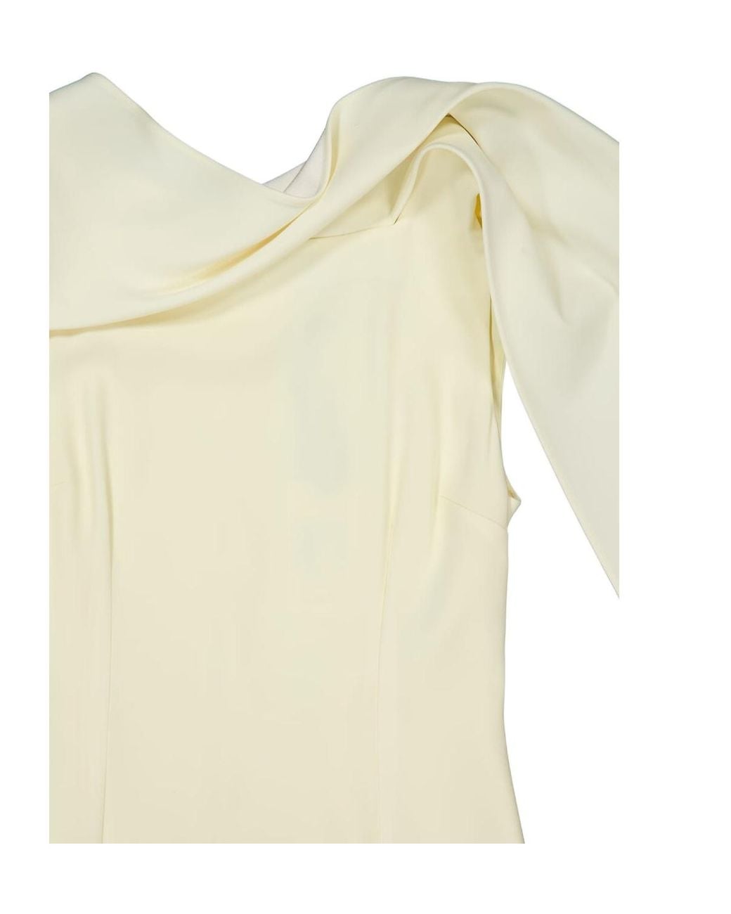 Roland Mouret White Sash-Detail Midi Dress