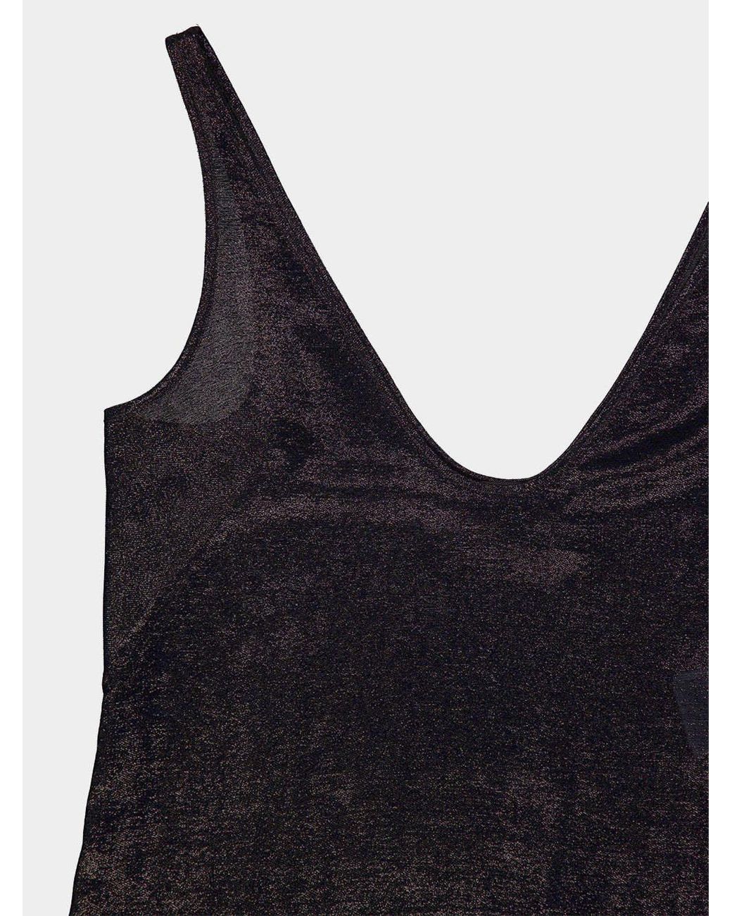 Tom Ford Black Metallic-Effect Tank Top