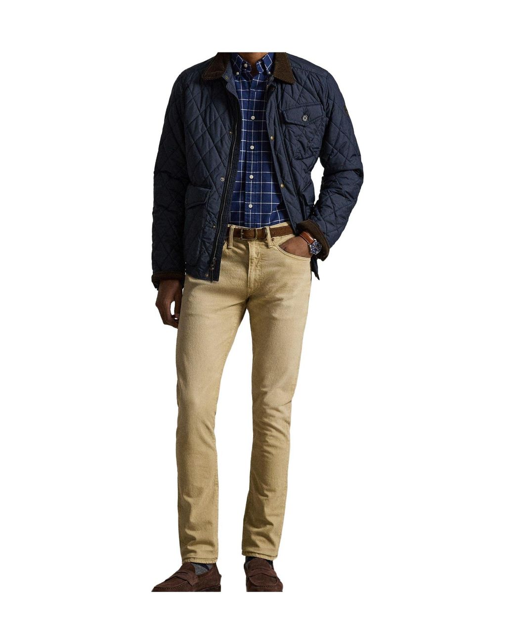 Polo Ralph Lauren Blue Check Buttondown Longsleeve Shirt for men