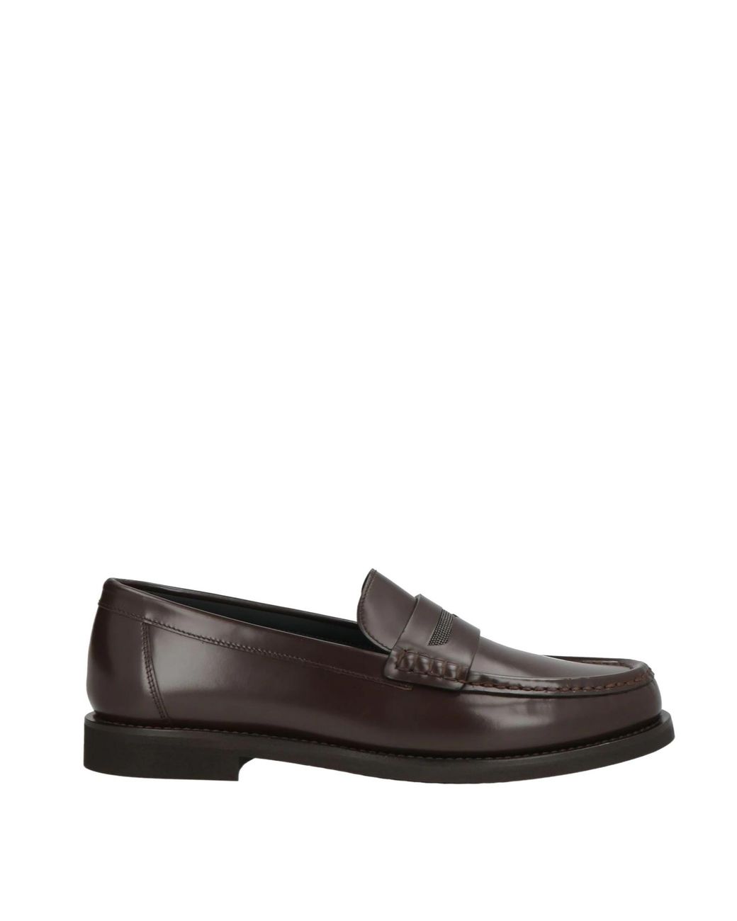 Brunello Cucinelli Brown Glossy Loafers