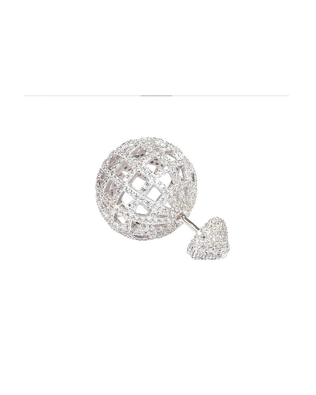 Apm Monaco White Single Round Stud