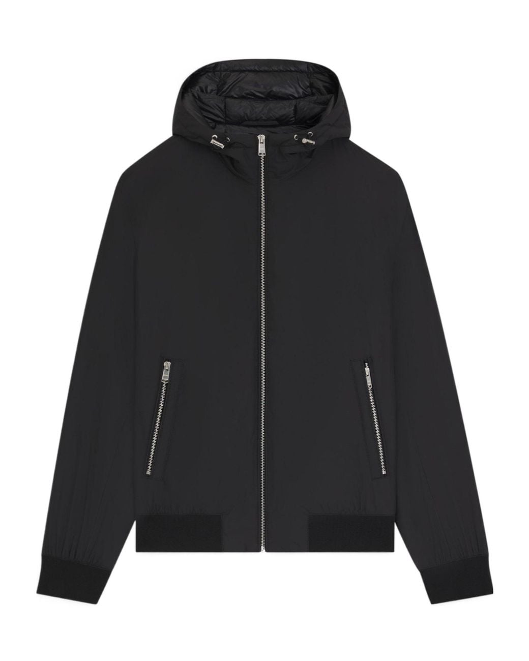 Boss Black Hooded Zip-Up Jacket for men