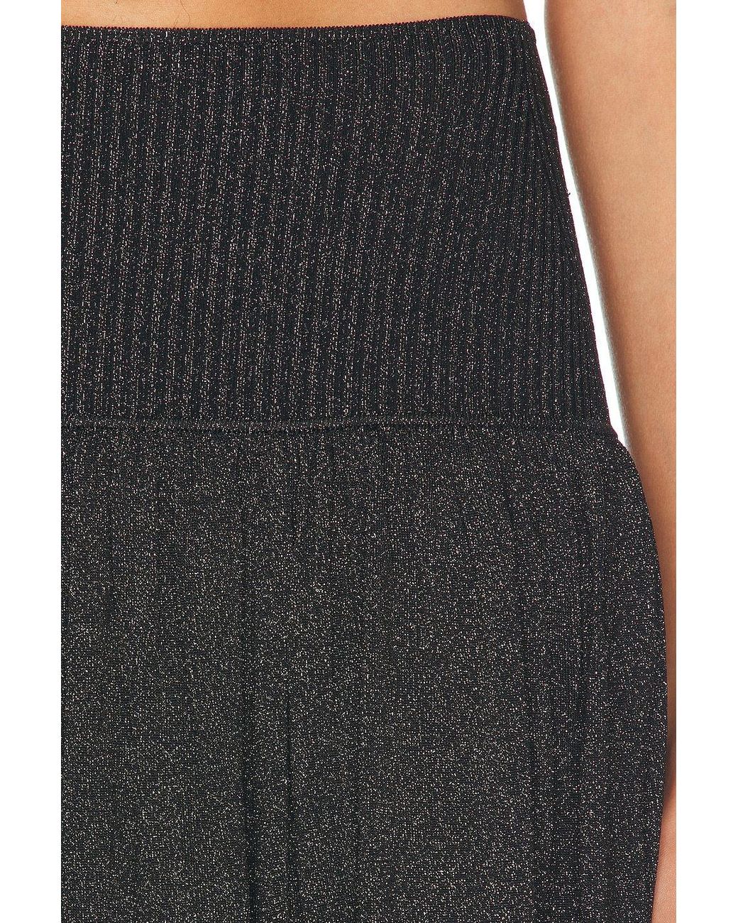 Zimmermann Black Crush Gathered Maxi Skirt