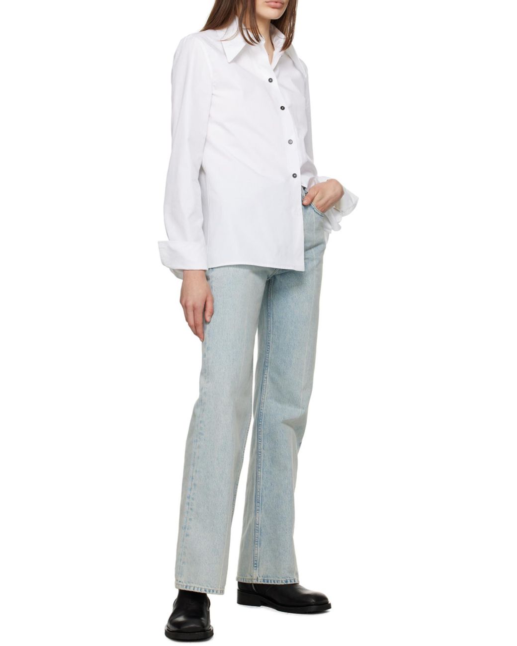 Our Legacy Gray Boot Cut Jeans Pants