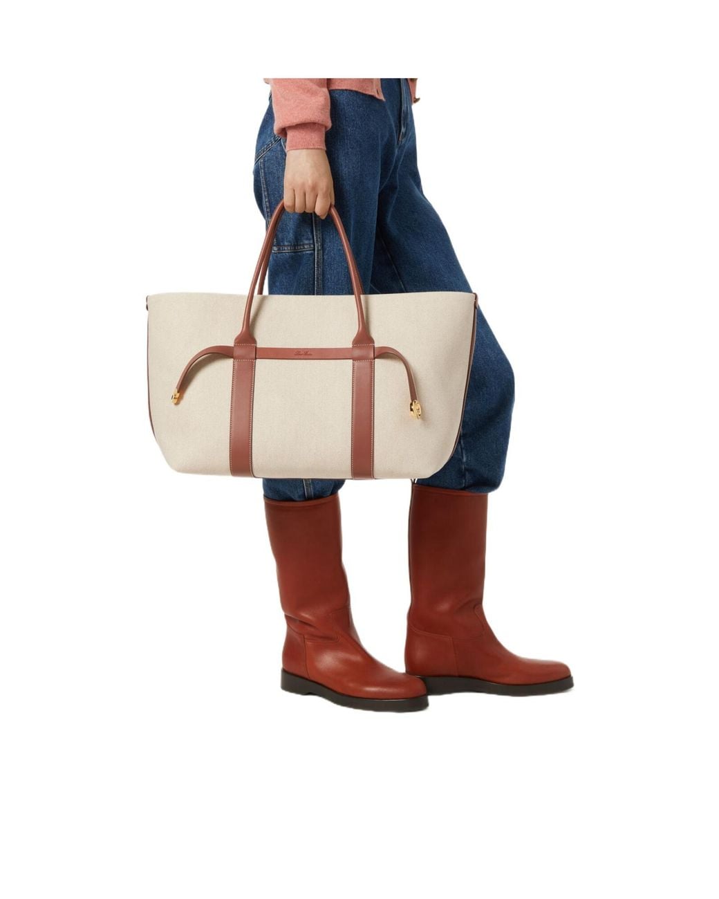 Loro Piana Natural Ghiera Large Shopper Bag