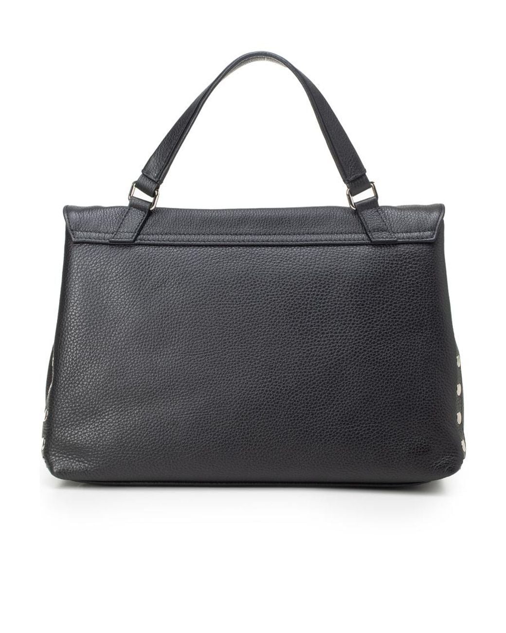 Zanellato Black Large Postina Leather Tote Bag