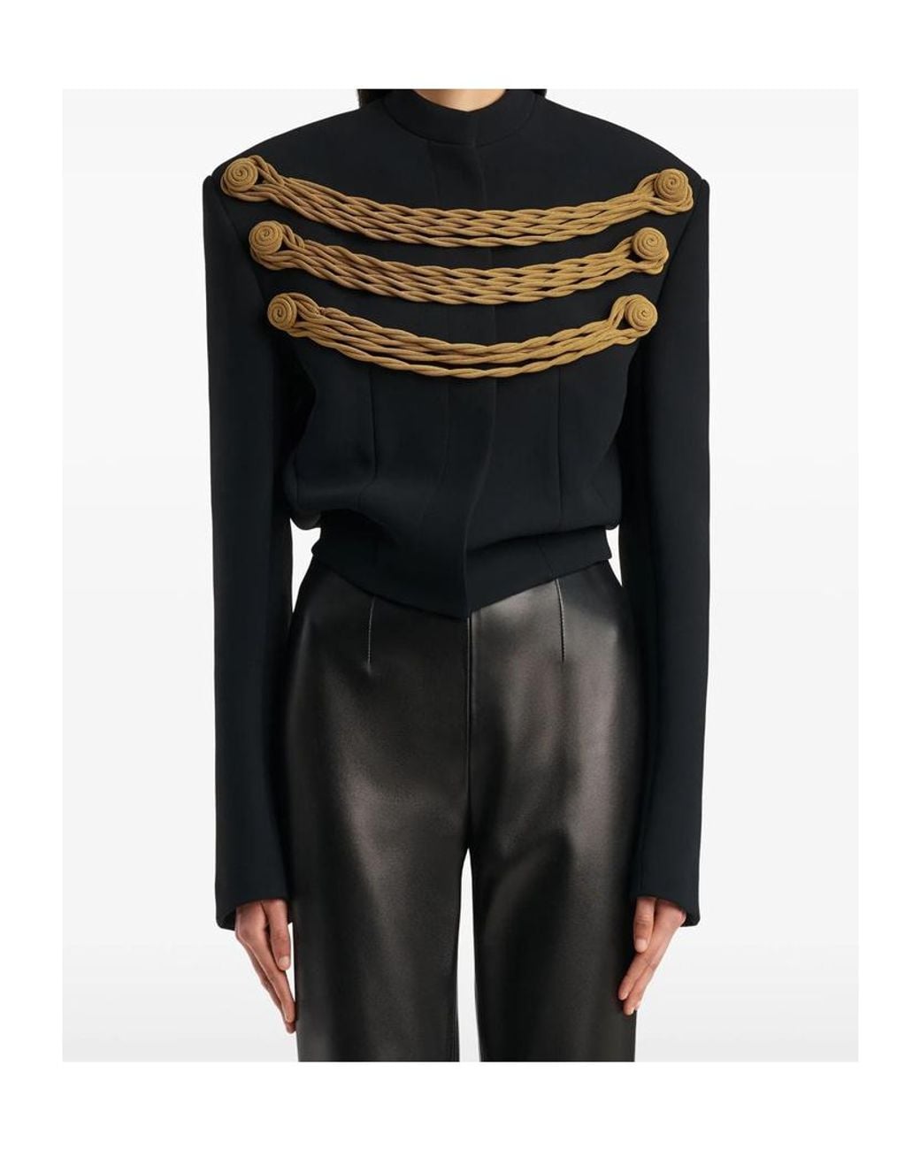 Khaite Black Long-Sleeve Casual Jacket