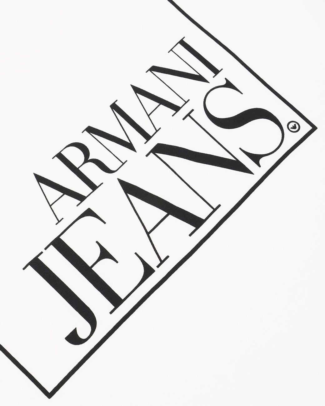 Armani Jeans White Logo Printed T-Shirt