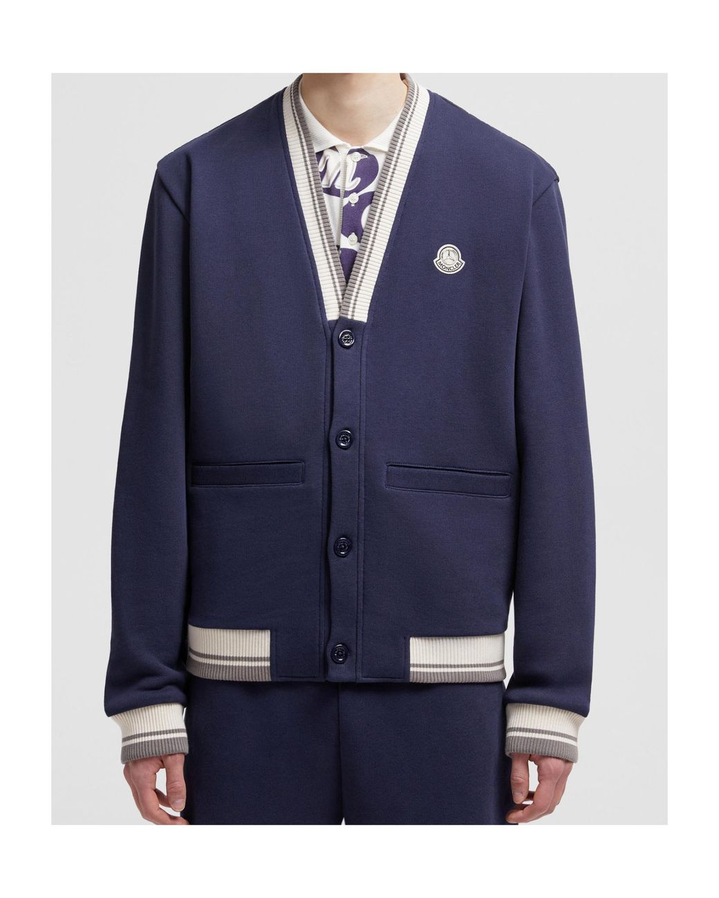Moncler Blue X Mercedes-Benz By Nigo Padded Cotton Sweatshirt for men