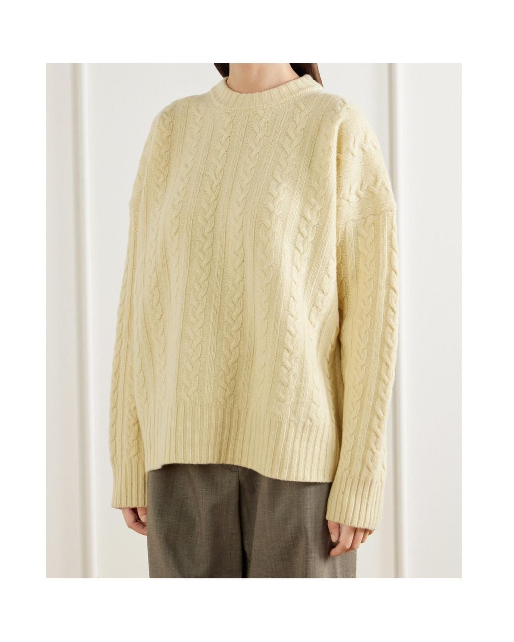 Rohe Natural Cable-Knit Sweater