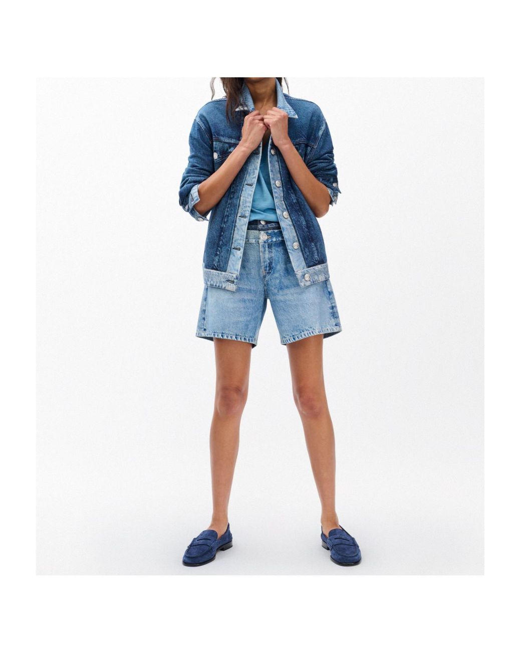 Rag & Bone Blue Long-Sleeved Jacket