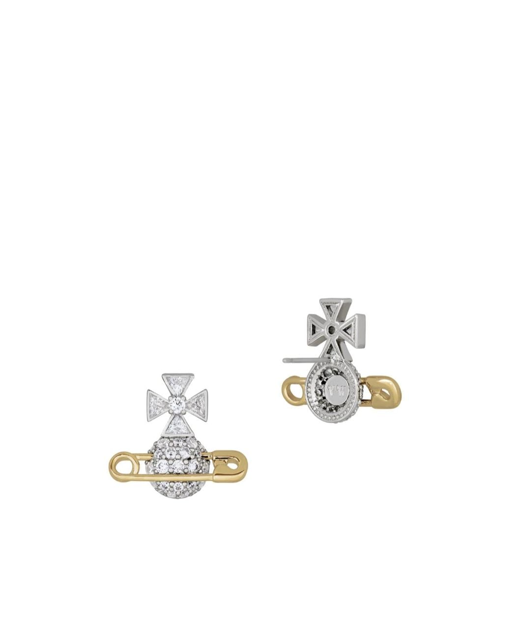Vivienne Westwood White Hectorina Earrings