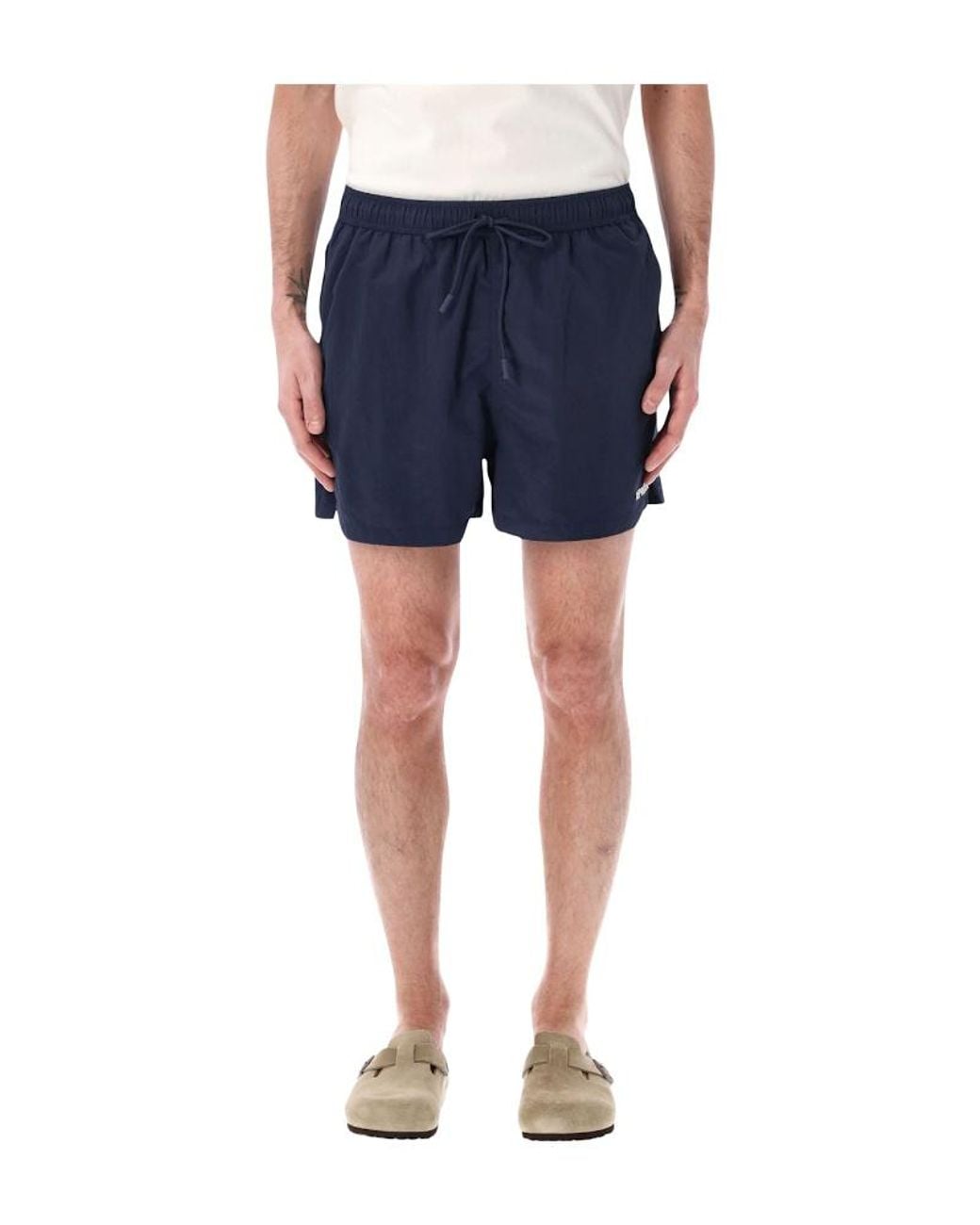Represent Blue Core Logo Swim Shorts for men