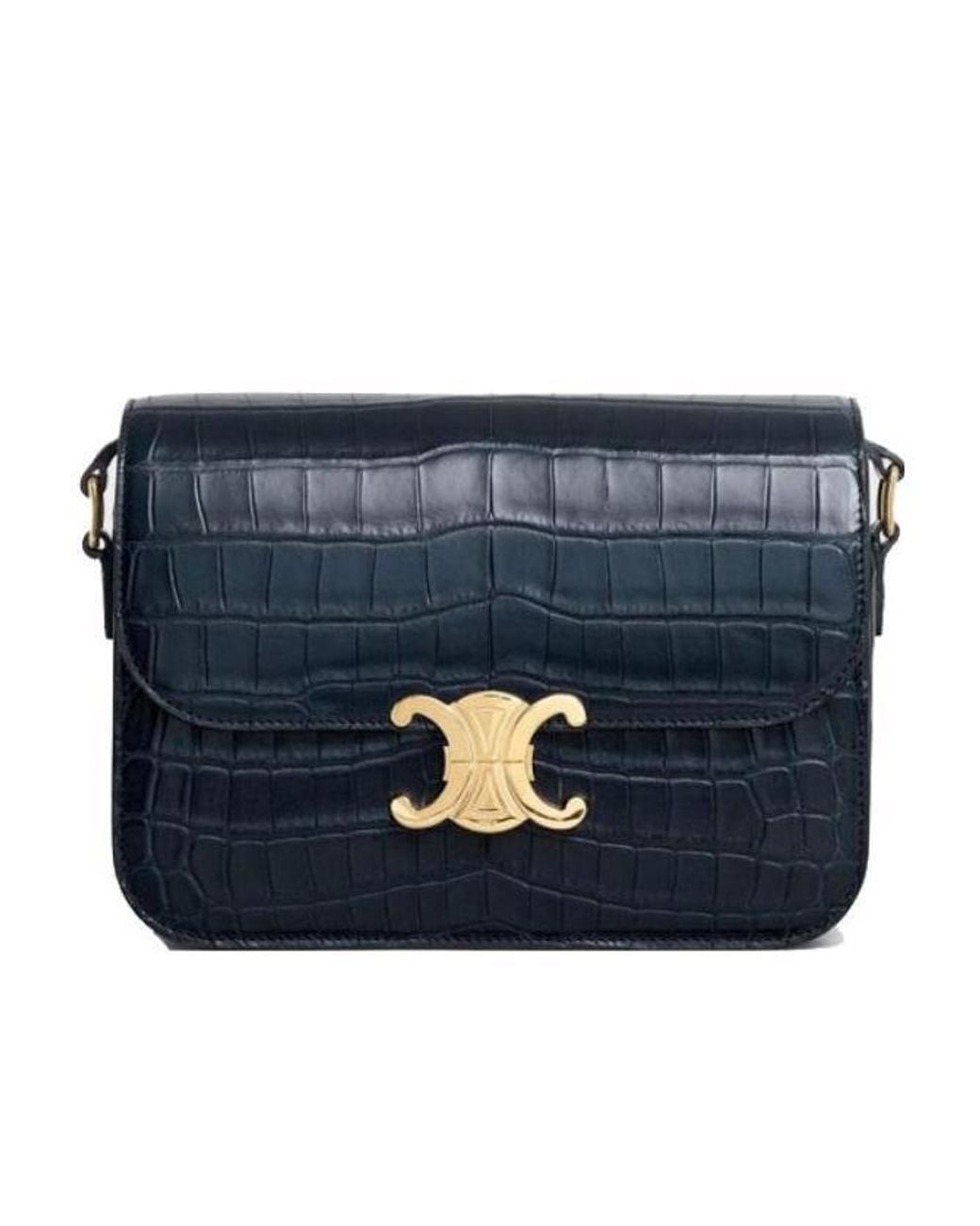 Céline Blue Classique Triomphe Bag