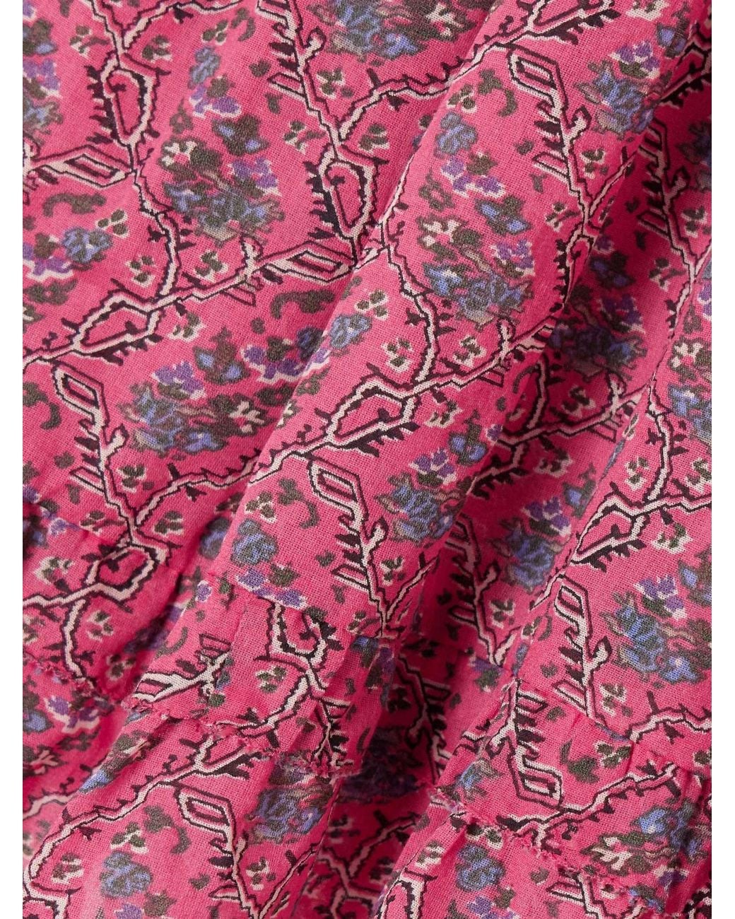 Isabel Marant Red Isabel Marant Étoile Fabino Floral Printed Sleeveless Top