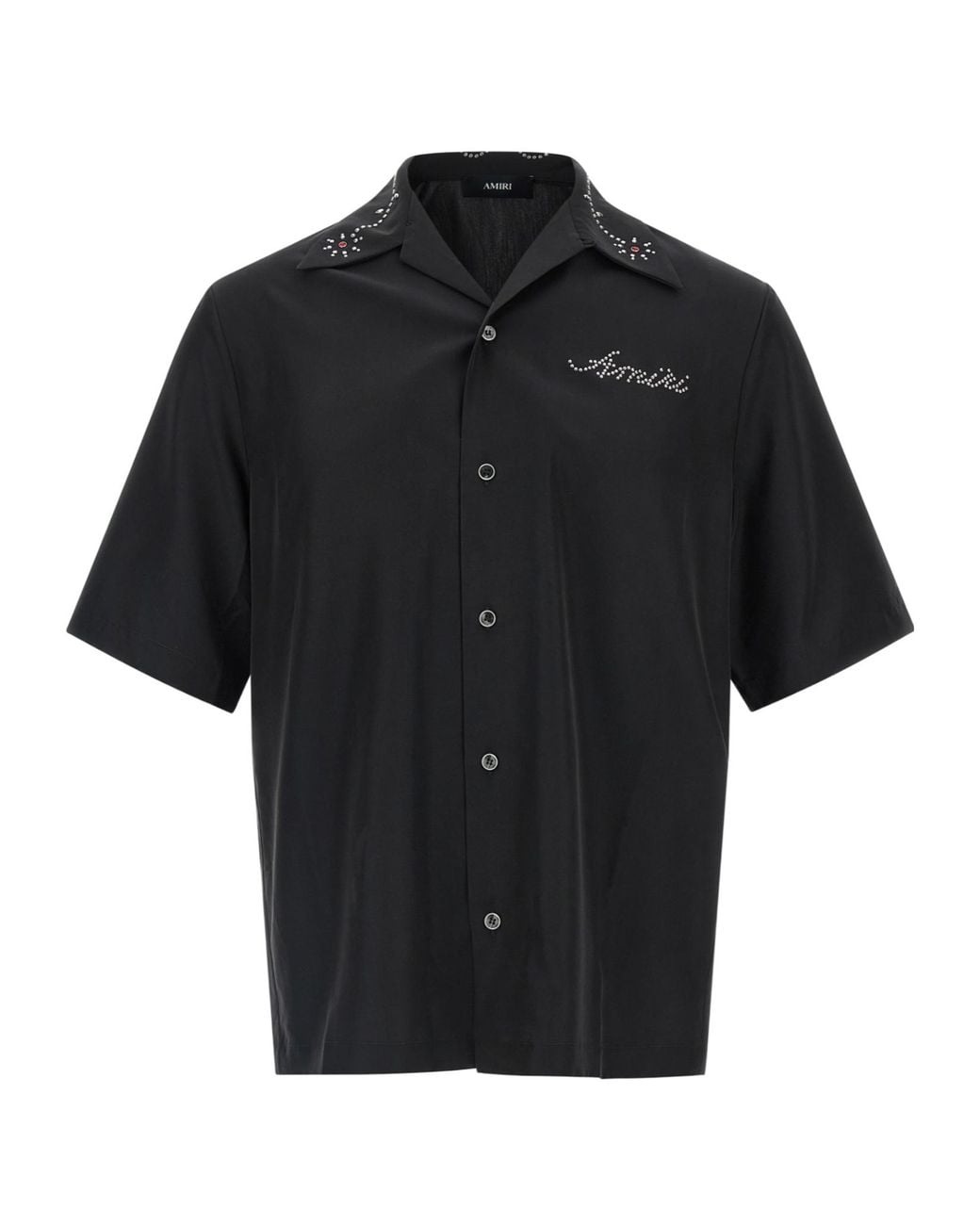 Amiri Black Stud Camp' Shirt for men