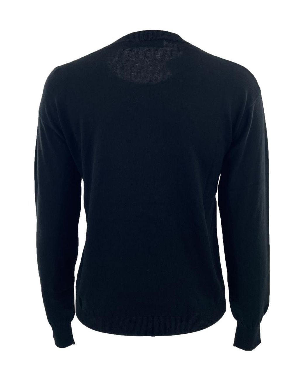 Moschino Blue Beaded Round-Necked Sweater