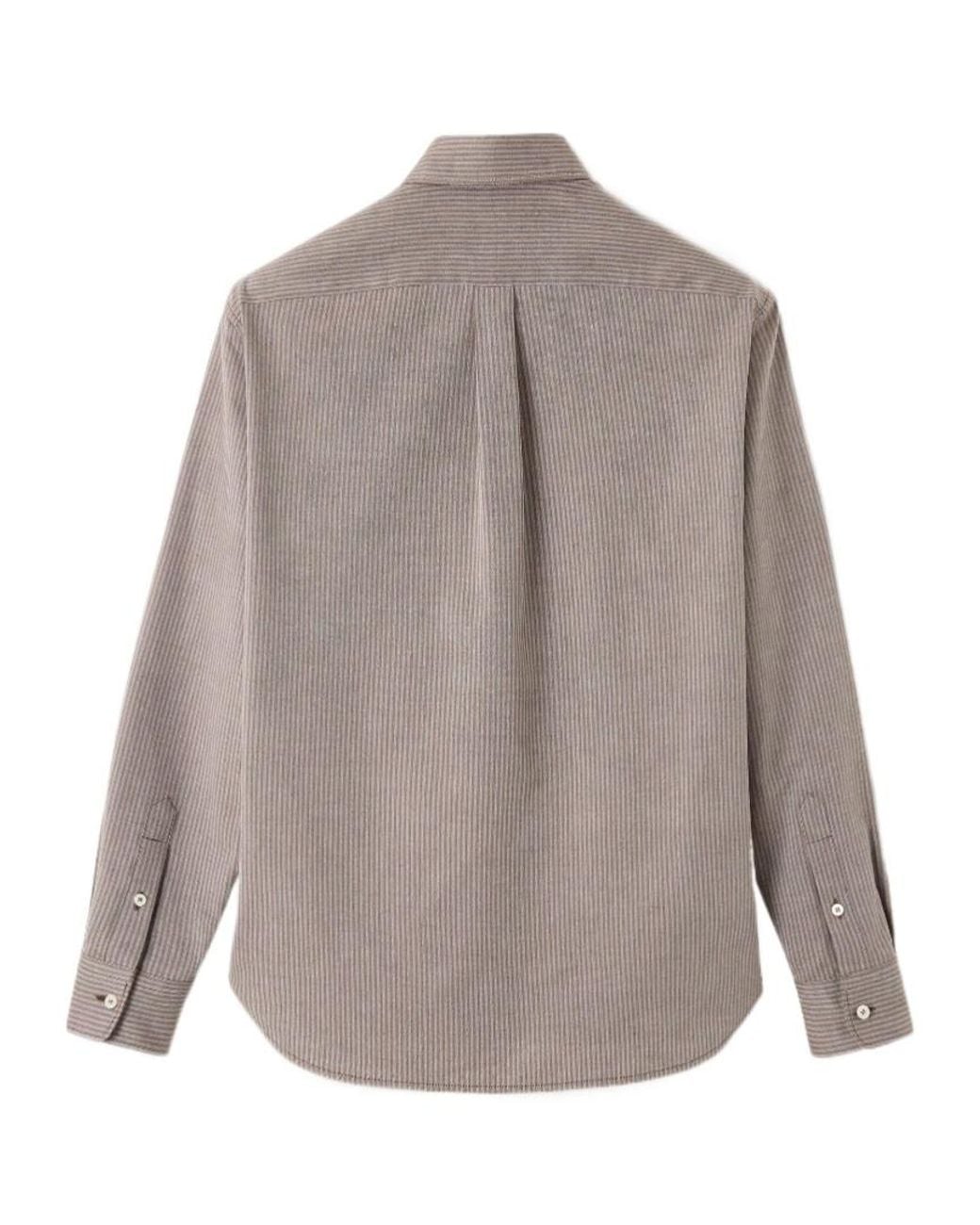 Loro Piana Gray Elia Shirt for men