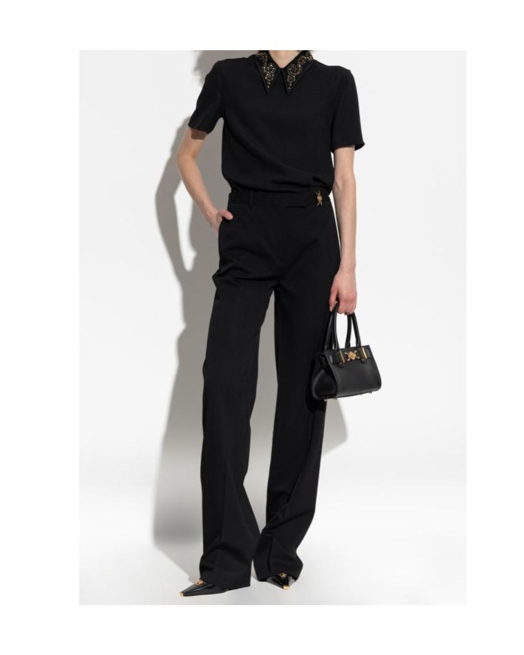 Versace Black Blouses