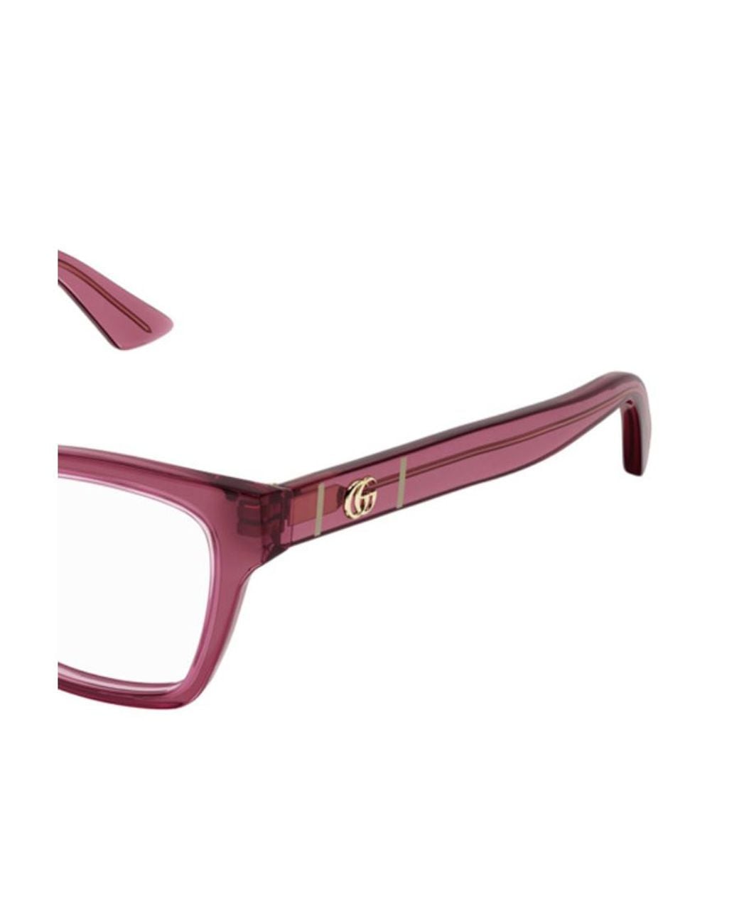 Gucci White Eyewear Rectangle Frame Glasses