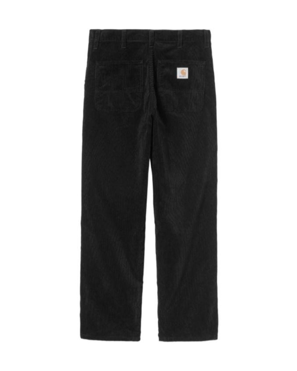 Carhartt Black Simple Corduroy Straight Pants for men
