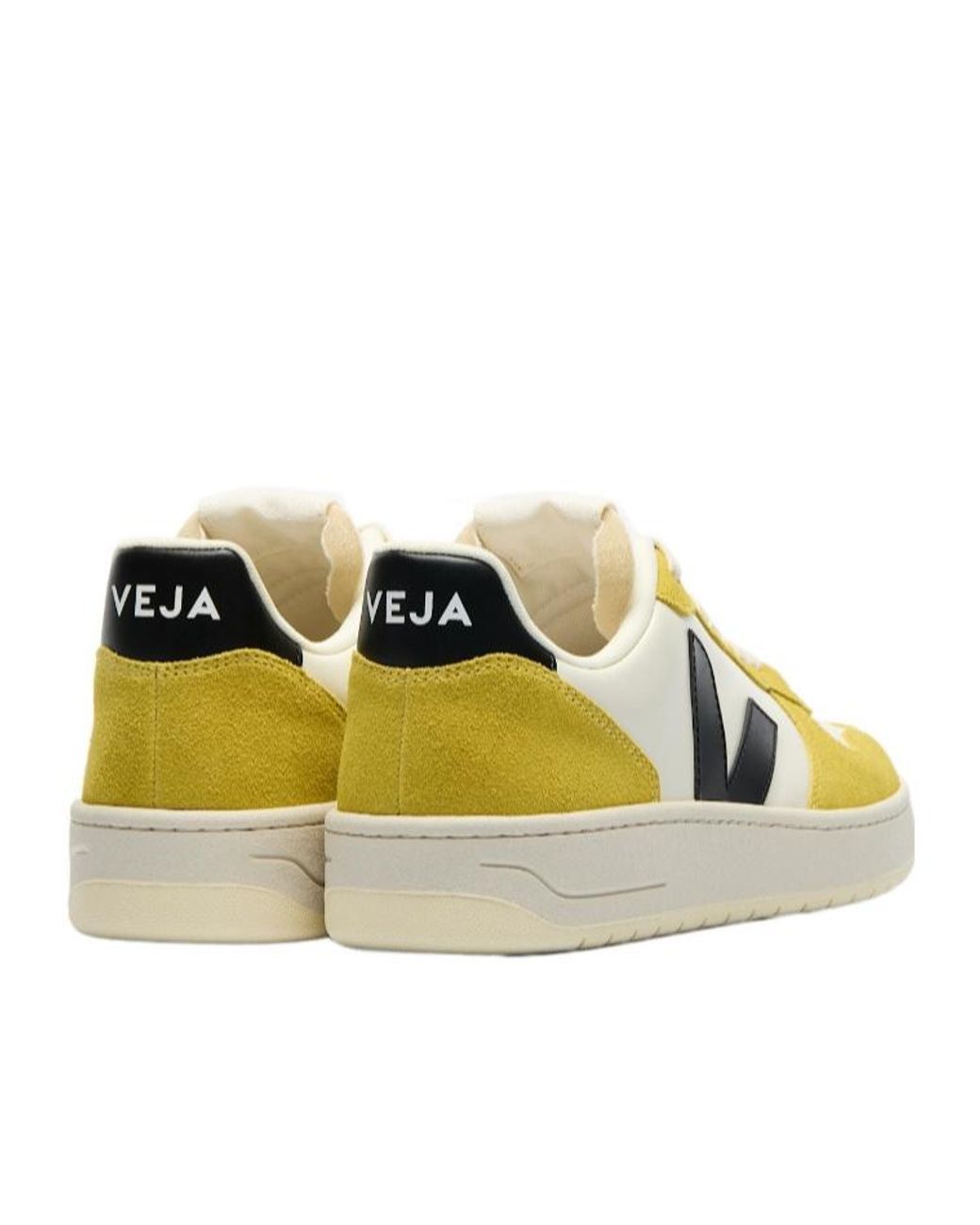 Veja Yellow V-10 Lace-Up Sneakers