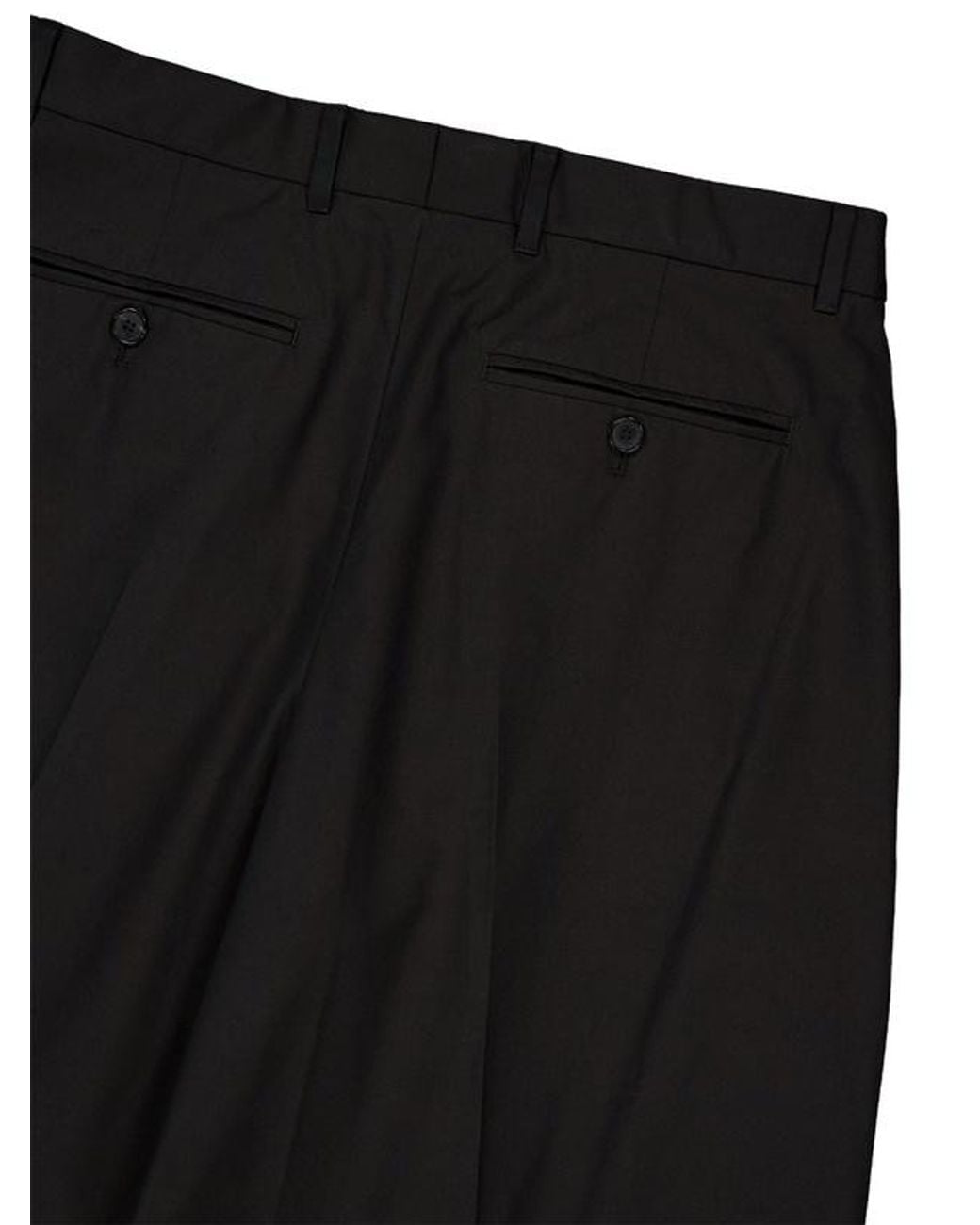 Givenchy Black Double Pleat Pants for men