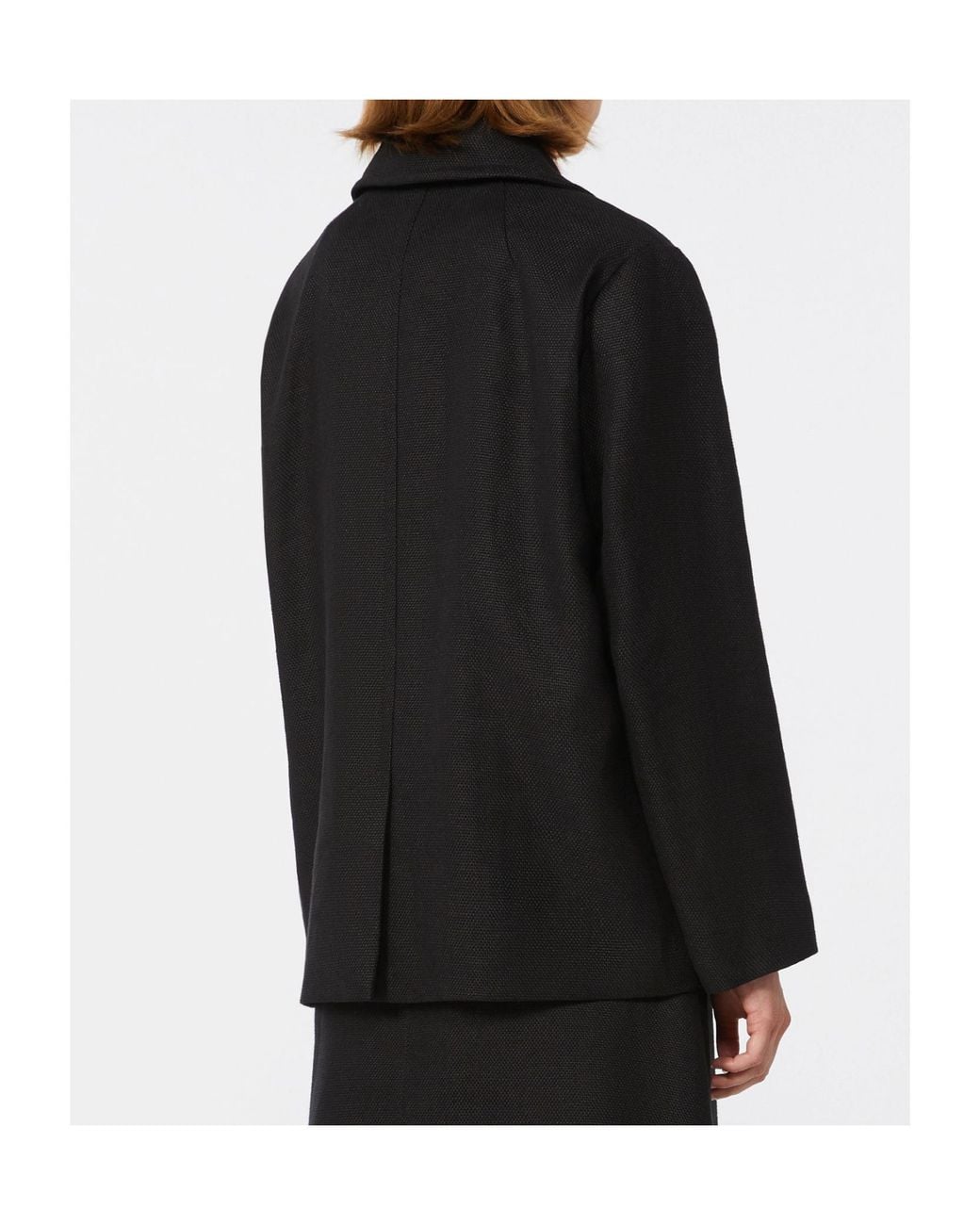 Max Mara Black 'S Smmarco Double-Breasted Blazer