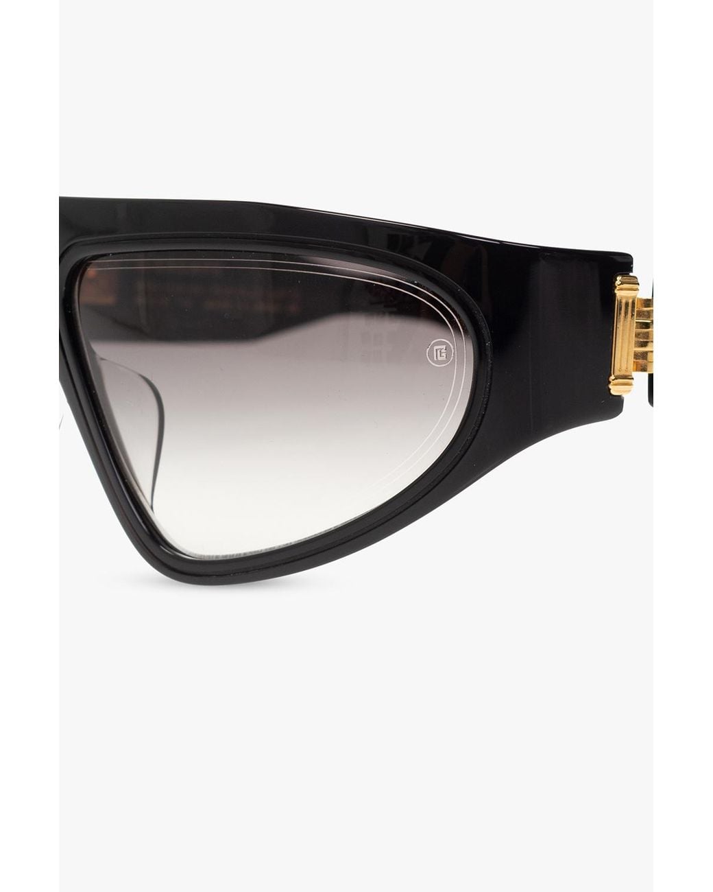 Balmain White Eyewear B-Escape Geometric Frame Sunglasses