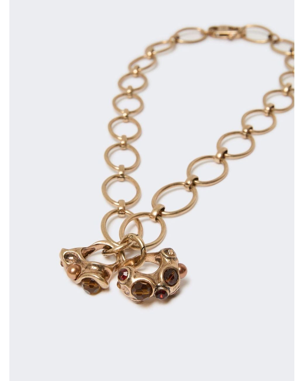 Weekend by Maxmara White Wkabermuda Chain Necklace