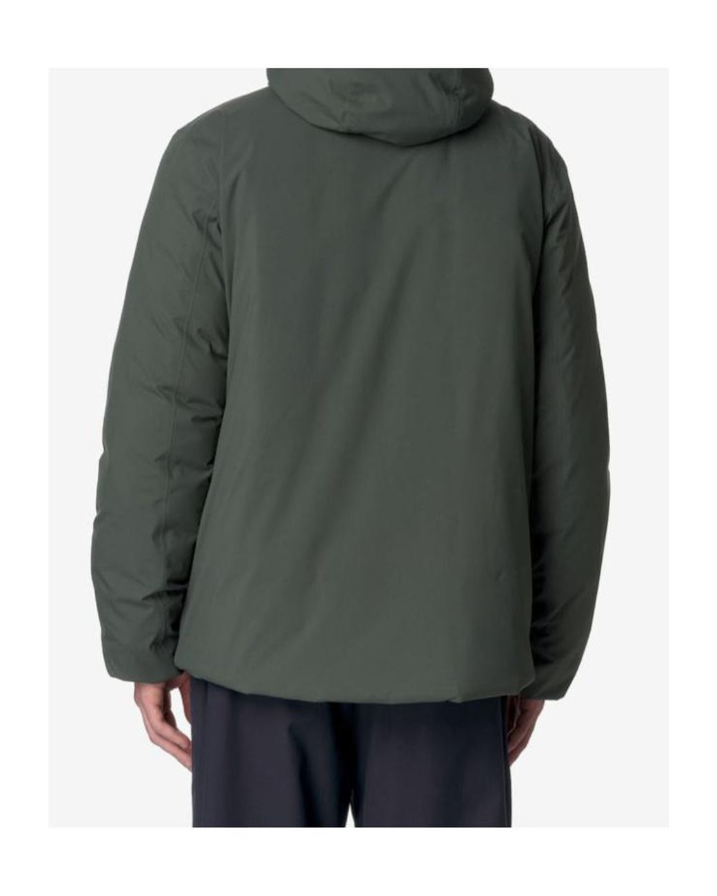 K-Way Green Jack St Thermo Reversible Hooded Down Jacket for men