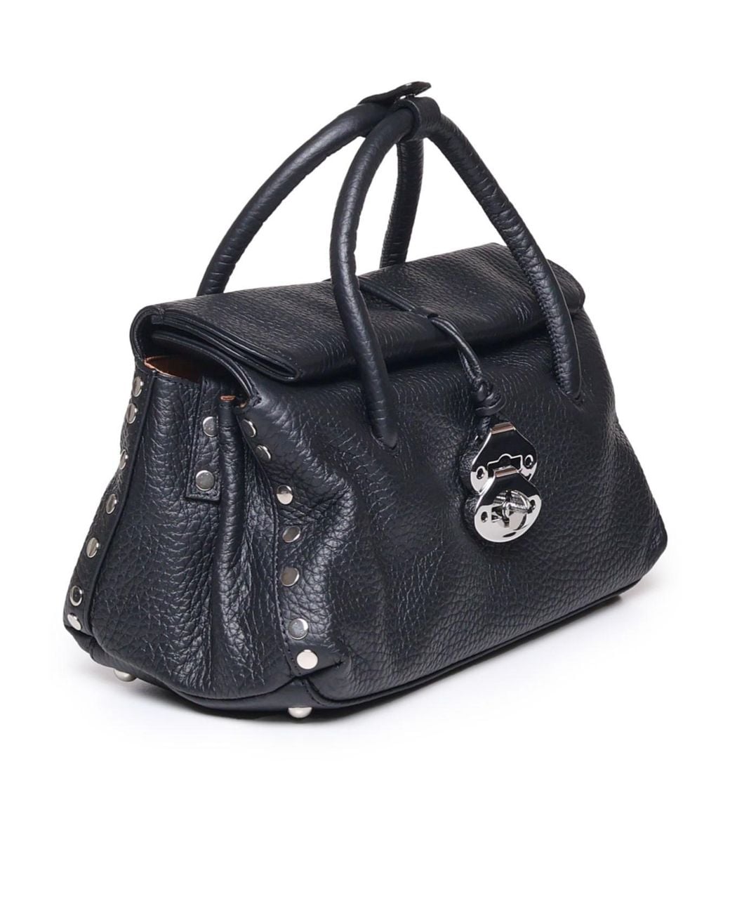 Zanellato Black Dotta Centauro Shoulder Bag