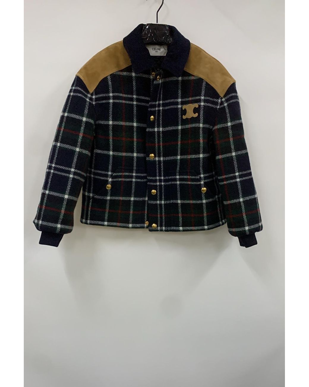 Céline Blue Triomphe Blouson Jacket