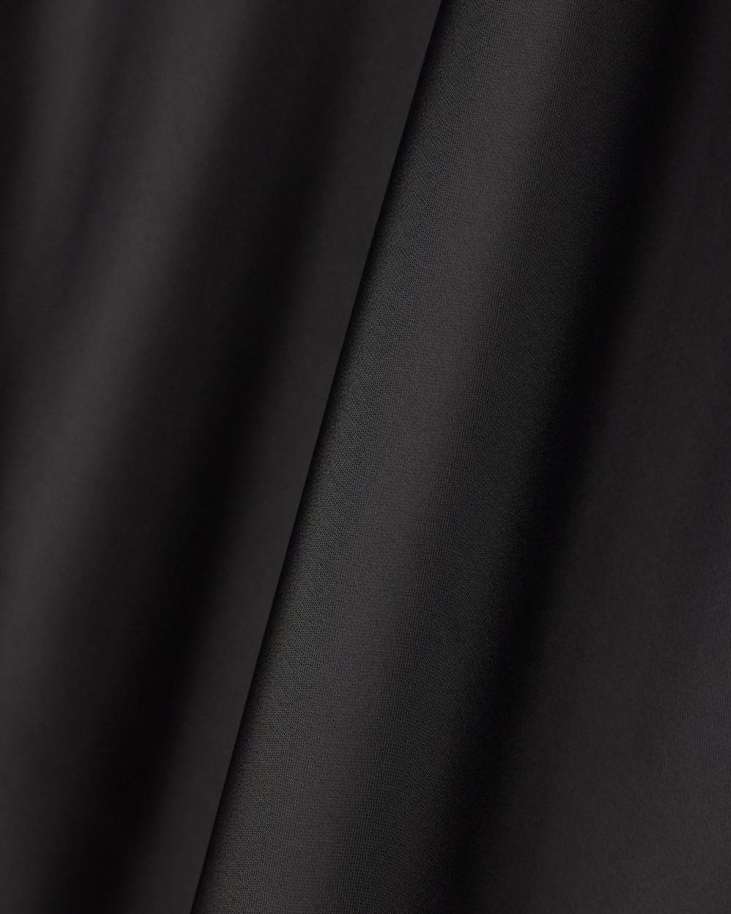Emporio Armani Black Crewneck Satin Dress