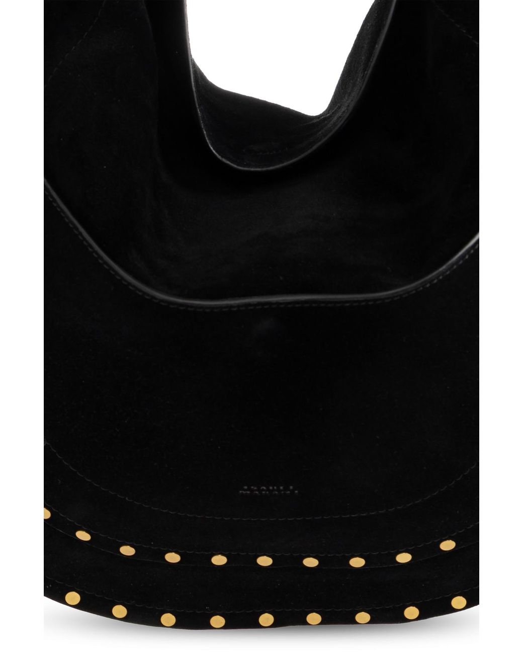 Isabel Marant Black Studded Shoulder Bag