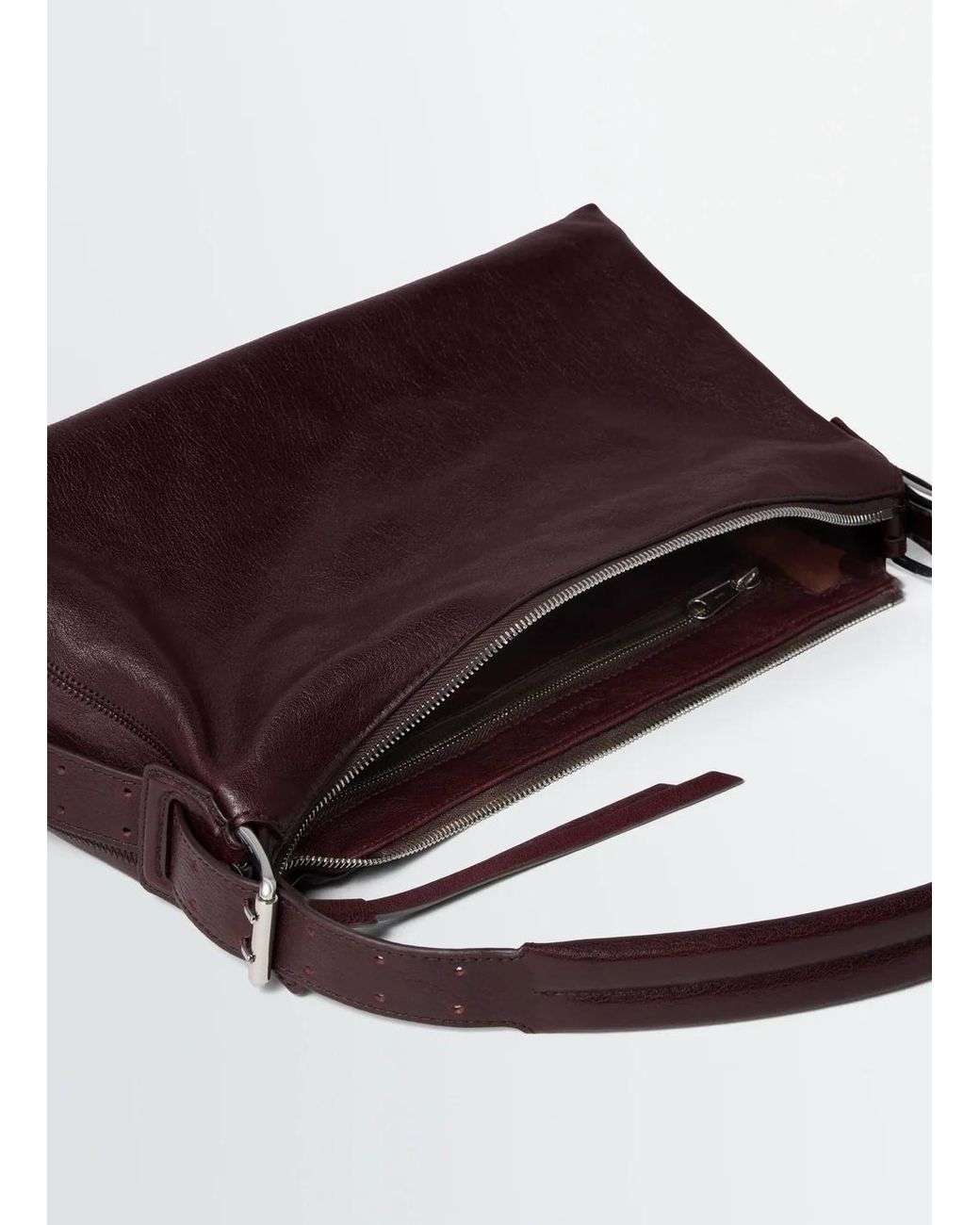 Lemaire Brown Belted Baguette Shoulder Bag