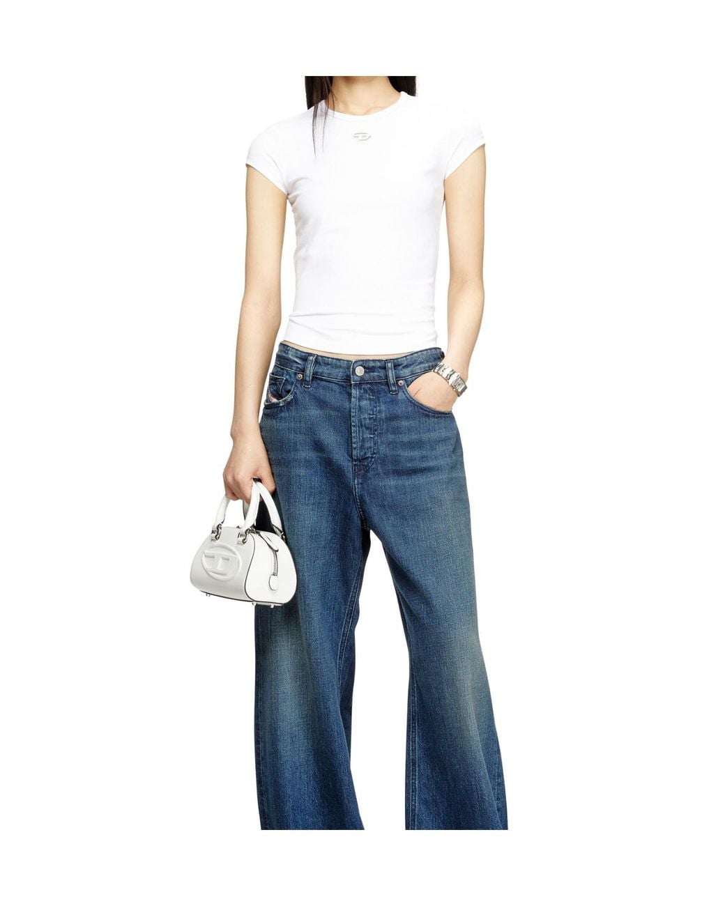 DIESEL White T-Angie-Od T-Shirt