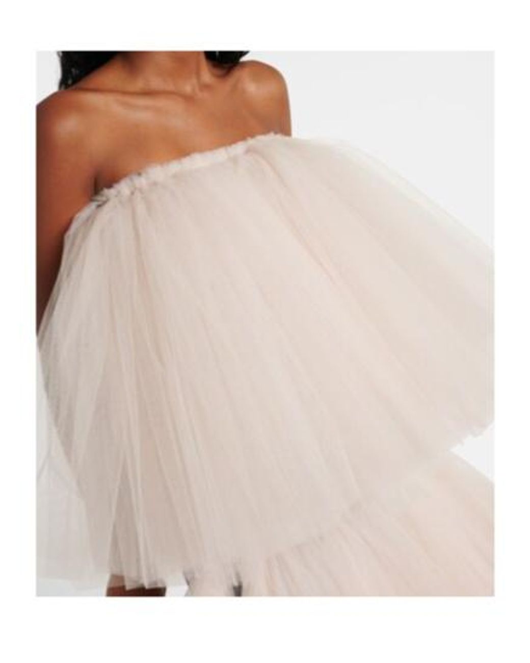 Maticevski Natural Tulle Top