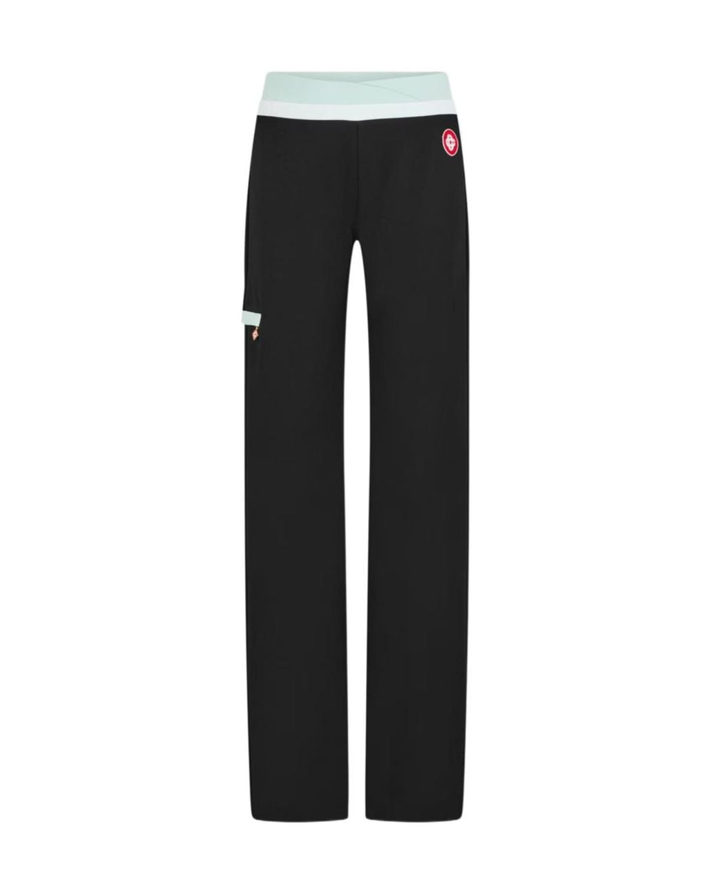 Casablanca Black Logo Patch Casual Pants