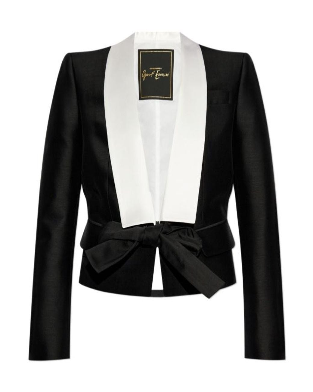 DSquared² Black Bow Detailed Jacket