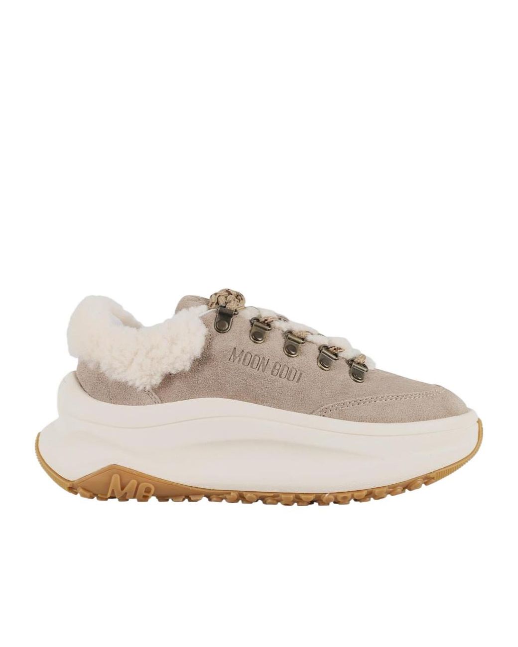 Moon Boot Gray Moon 247 City Shearling Sneakers for men