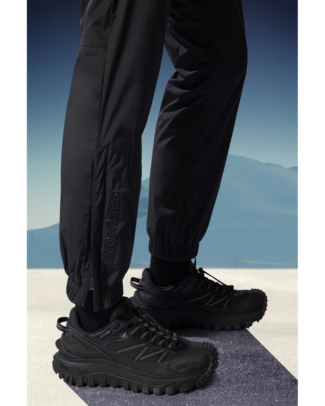 Moncler Black Grenoble Ripstop Drawstring Trousers