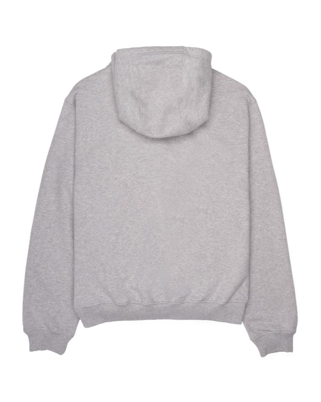 Casablanca Gray Fitted Hooded Zip-Up Sweatshirt for men