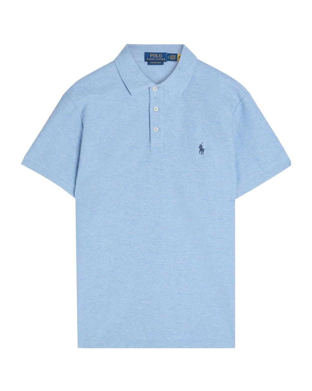 Polo Ralph Lauren Blue Short-Sleeved Polo Shirt for men