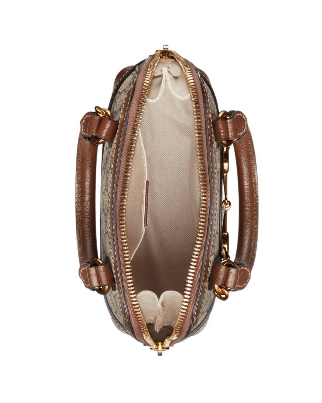 Gucci Brown Horsebit 1955 Mini Top Handle Bag