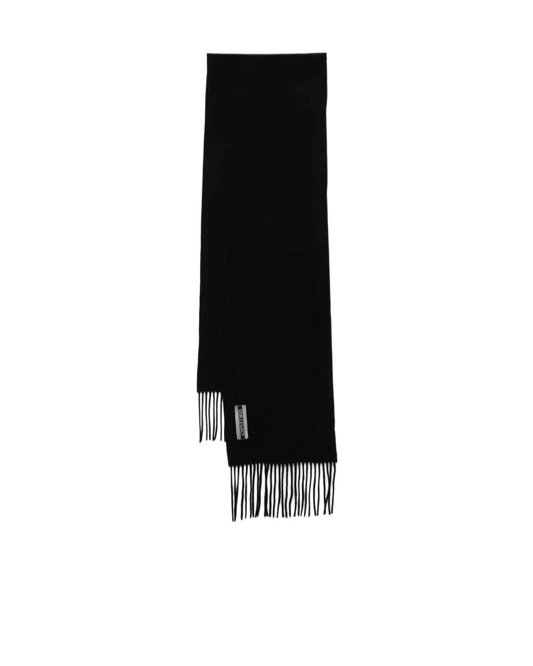 Our Legacy Black Estate Fringed Scarf for men